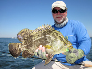 Capt. Rick Grassett caught and released this Sarasota tripletail on a Grassett Flats Bunny fly